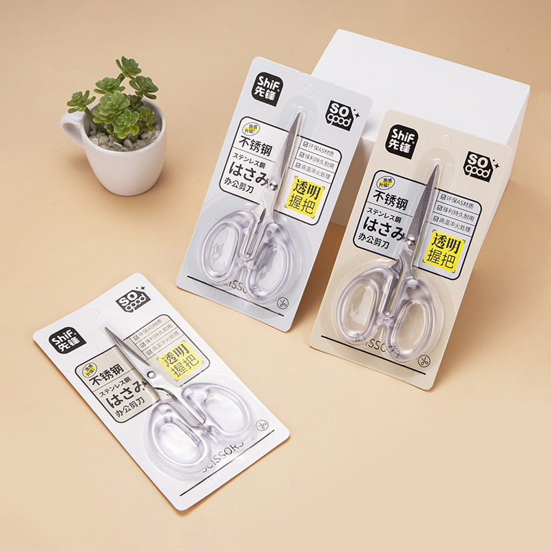 Transparent scissors stainless steel