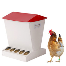 新款鸡料槽自动喂鸡槽饲料槽立式鸡食槽防鼠家禽喂养槽