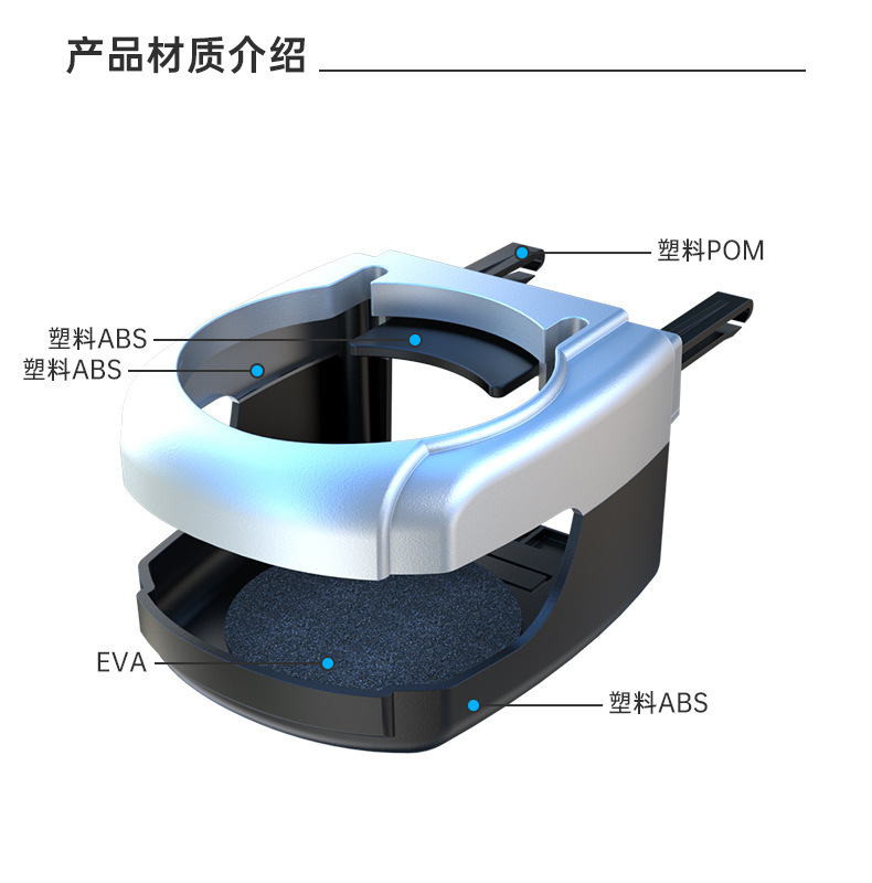 Car Air Outlet Multifunctional Water Cup Holder Car Foldable Beverage Tea Cup Holder Car Hanging Storage Bracket