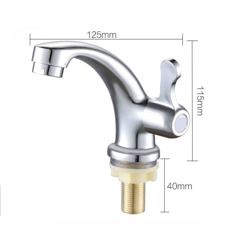 Grifos de lavabo de ingeniería para comercio exterior transfronterizo cuidadosamente seleccionados, grifos monomando de encimera de apertura rápida, grifos de lavabo de agua fría.