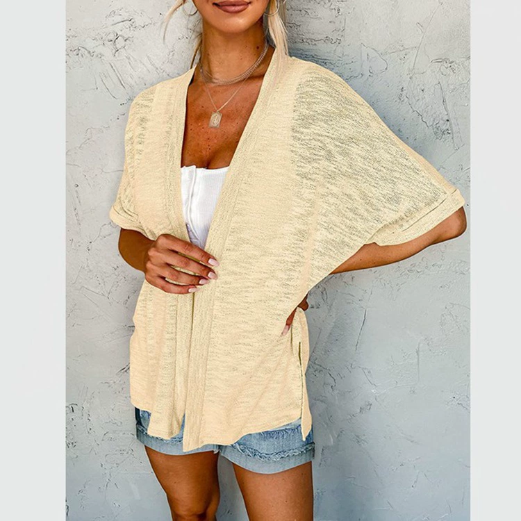 2023, новая женская повседневная однотонная блузка Amazon AliExpress в европейском и американском трансграничном стиле