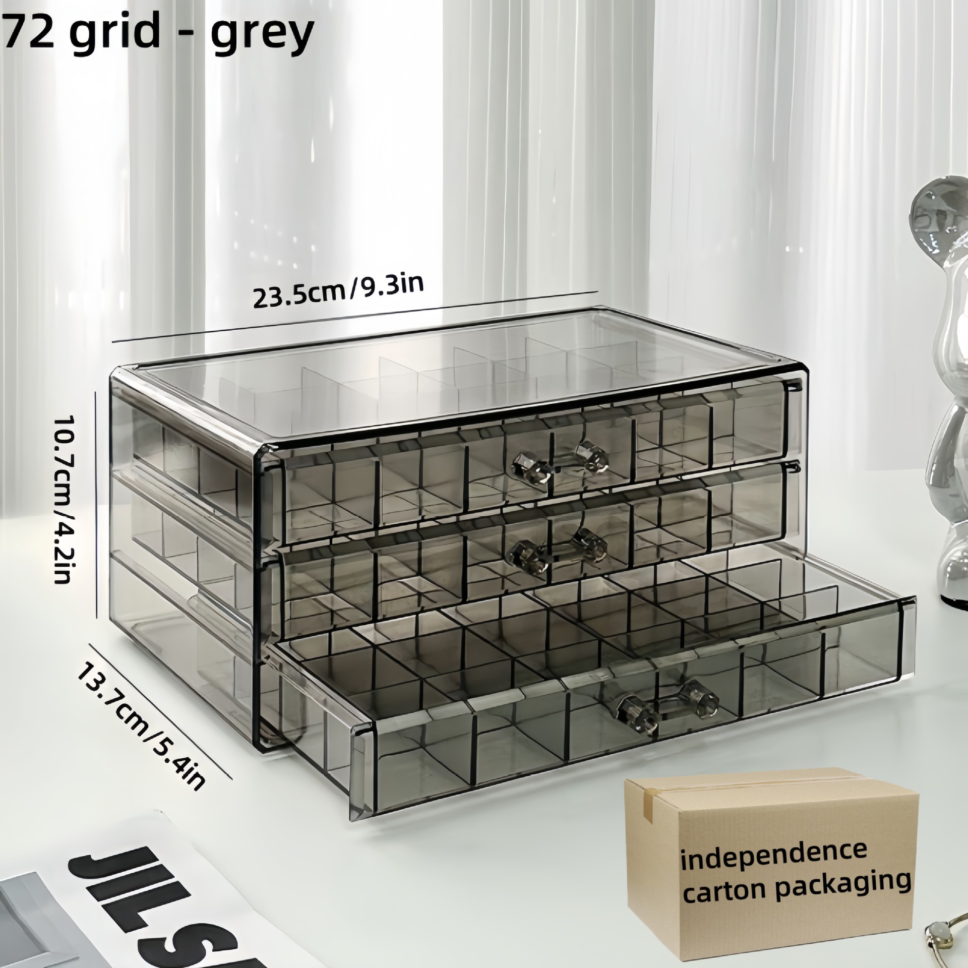 Gray (carton + bubble packaging)