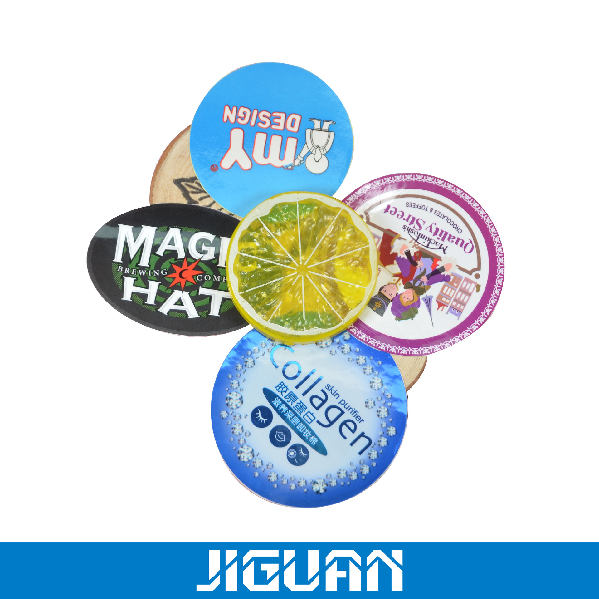 彩色日化不干胶标签瓶身贴纸沐浴露标签封口贴印刷