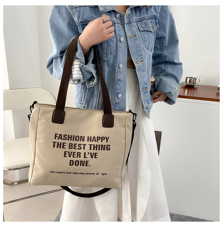 Women's Fashion Letter Nylon Shopping Bags display picture 5