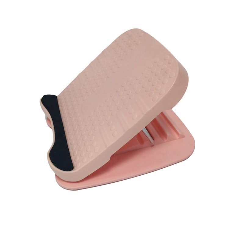 Banco de estiramiento plegable para piernas y pantorrillas, equipo auxiliar de fitness con pedal inclinado