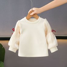 女小童春秋冬新款加绒两件套韩版洋气宝宝花朵红色背心公主连衣裙