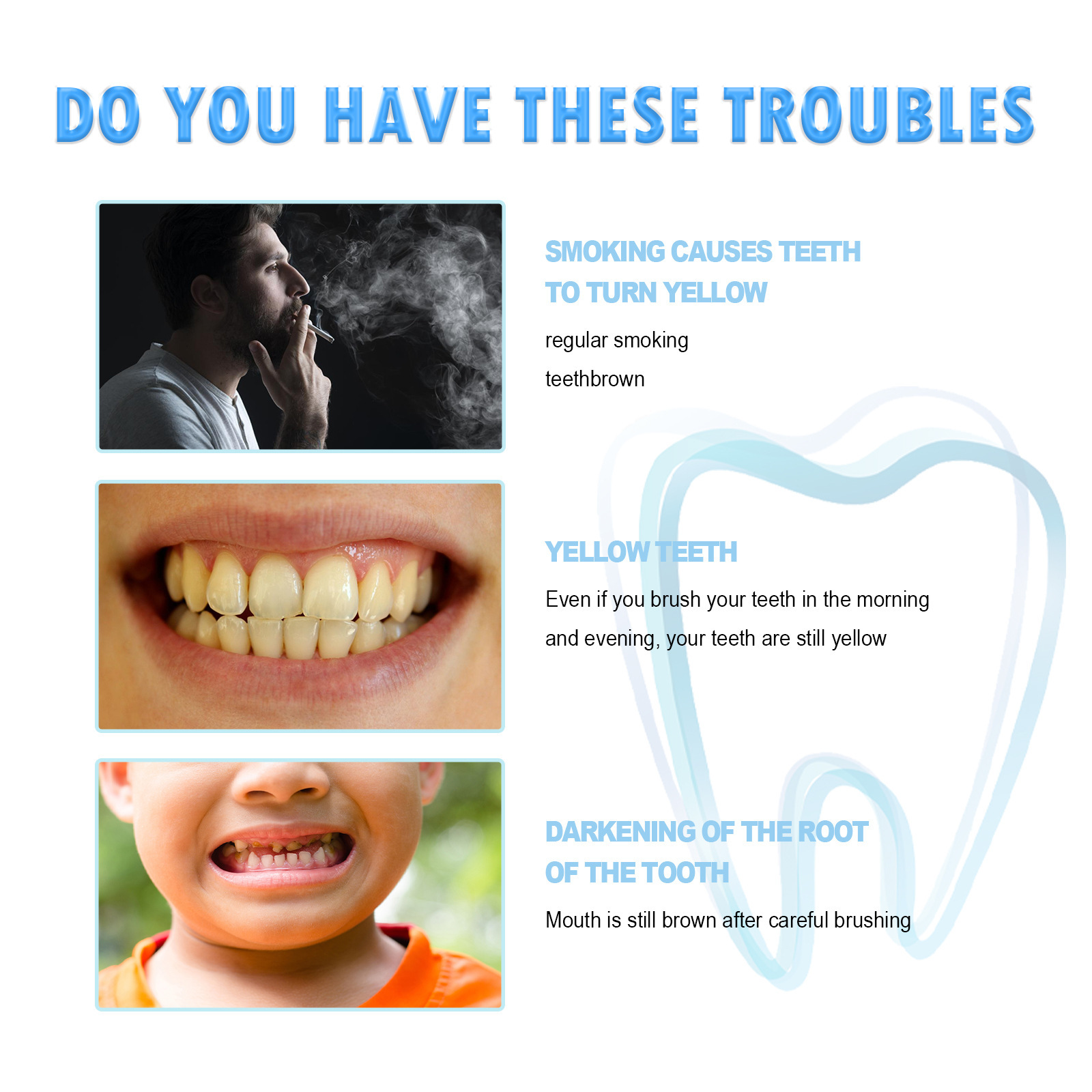 Penna schiarente per la pulizia dei denti di bellezza per l'igiene orale delle macchie di riparazione West&Month_voghion.com
