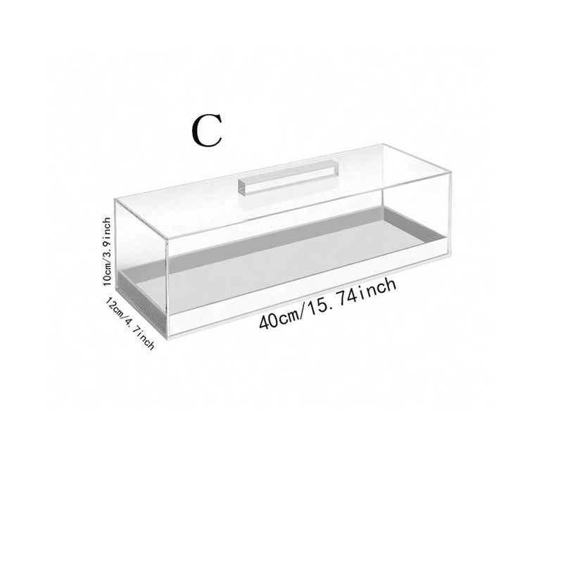 アクリル収納ボックス食品パン菓子展示ボックス透明長方形サービストレイ蓋付きパーティーテーブル|undefined