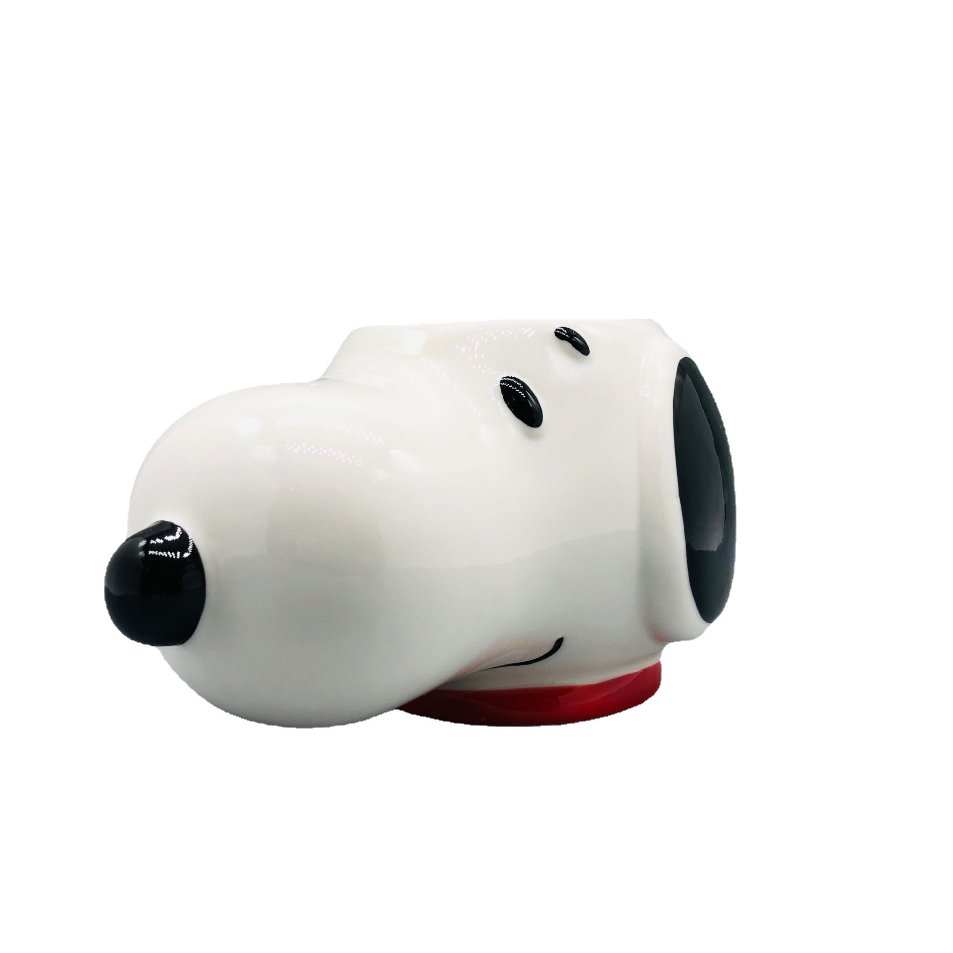 Lindo cachorro de dibujos animados Snoopy Taza de cerámica con mango Snoopy Taza de cerámica titular de la pluma Decoración