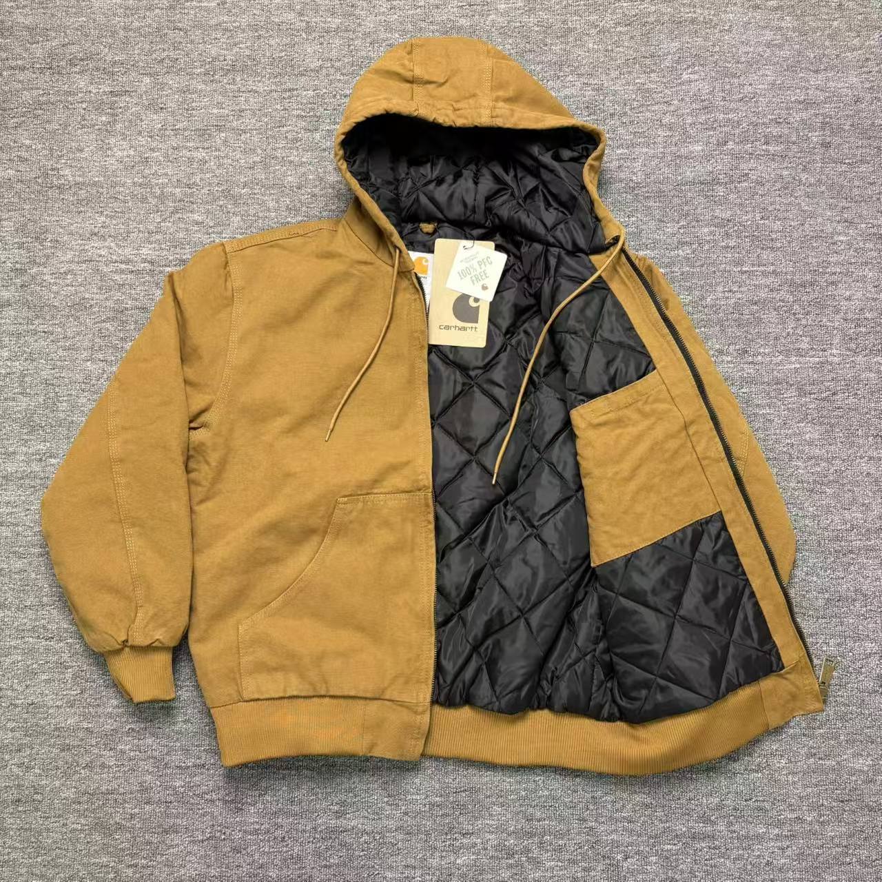 Transfronterizos de alta calidad carkha pesado J130 retro americano 9 colores lavado con agua de Detroit chaqueta de trabajo chaqueta hombre