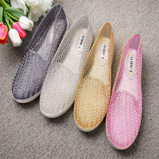 Shanghai Juli Women's Shoes Crystal Toe Slippers Women's Home Indoor and Outdoor Casual Sandals Breathable Bathroom Clogs