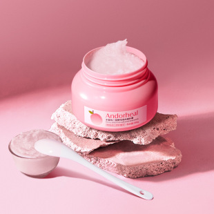 Landi Ruomo Peach Two-split Yeast Body Scrub 350g Transparant, Smooth, Rough and Softening Corneous Hair
