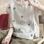 短袖圆领夏季套头衬衫