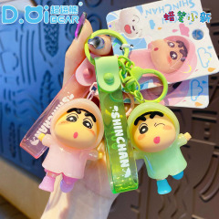 正規版クレヨンしんちゃんレインコートキーホルダー漫画車載ペンダントq版かわいいカップルのキーホルダー
