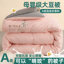 大豆纤维被子加厚冬被保暖棉被学生宿舍单人春秋被四季a类被芯