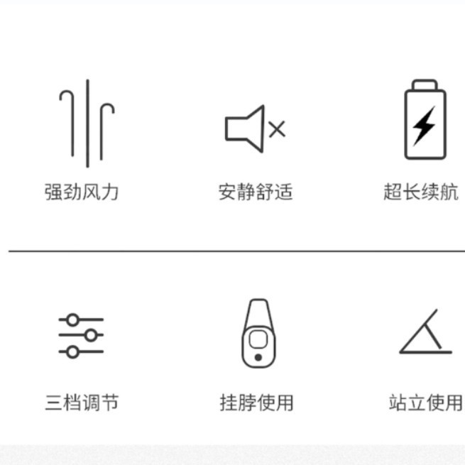 ミニ屋外ポータブル小型ファンUSB充電大風力腰掛け首掛けロープ式ファンデスクトップファン|undefined