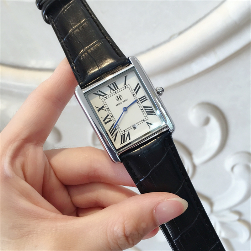 2024 New Hot Selling Watch, Popular Square Plate Waterproof Genuine Leather Couple Watch, Versatile Style for Men and Women Watches_voghion.com