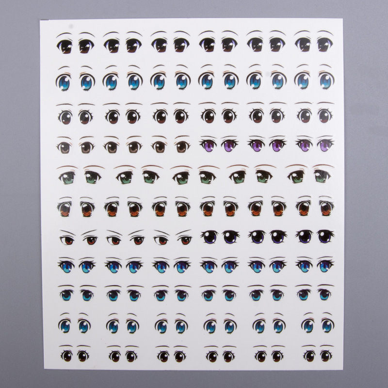 Pegatina de arcilla ultraligera GSC ojo agua arcilla suave arcilla muñeca arcilla hecha a mano DIY expresión facial características de la etiqueta