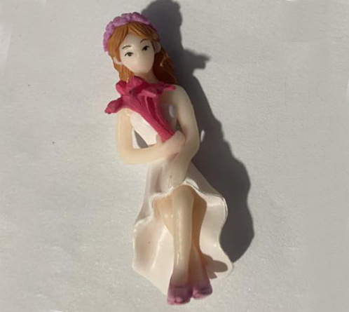 Cặp đôi ngồi ghế cưới, phụ kiện DIY chậu cây tiểu cảnh nhựa sáng tạo (z-CJ-1272)