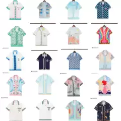 A Variety of Men's Shirts, Spring and Summer Shirts, Casa Casabaranka Shirts, Printed Beach Loose Short Sleeves
