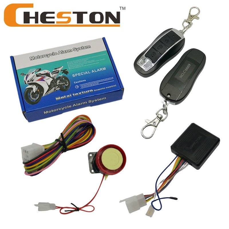 Противоугонное устройство для мотоциклов с односторонним противоугонным сигнализатором для электромобилей