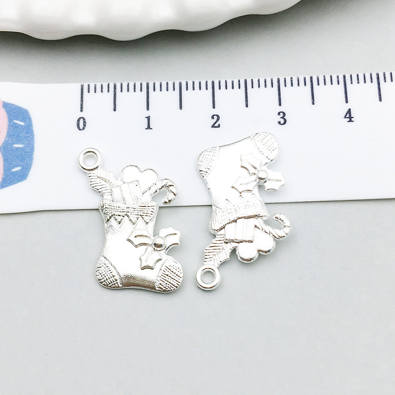 新しい明るい銀クリスマス雪だるま雪花シリーズペンダントdiyブレスレットネックレスアクセサリー|undefined