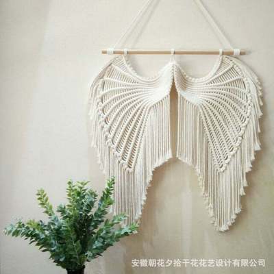 波西米亞挂毯 編織挂毯酒店名宿裝飾壁挂牆飾北歐蝴蝶翅膀挂毯