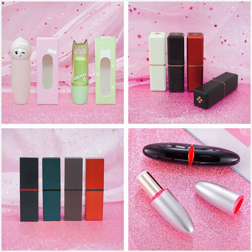 Lipstick tube 12.1 hollow alpaca lipstick empty tube plasticine round tube cute little girl empty lipstick tube
