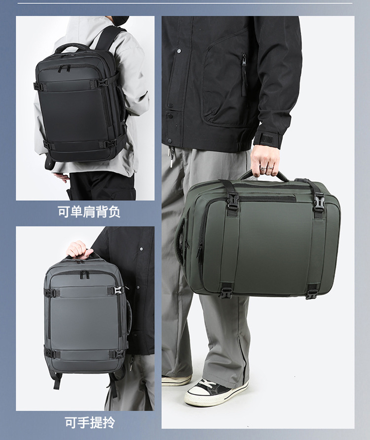 New cross-border Korean version men's backpacks, large-capacity, simple commuting computer bags for foreign trade, and school bags for junior and senior high school students Item Picture