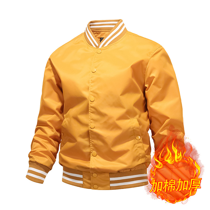 Algodón / color delgado chaqueta de piloto de béisbol hombre chaqueta de pareja chaqueta de trabajo de moda