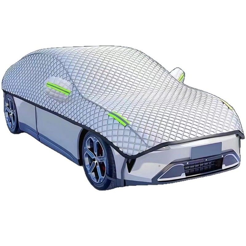 車のハーフカバー日焼け止めと断熱サンシェードオールシーズン厚みのあるカーハーフカバーサンシェード|undefined