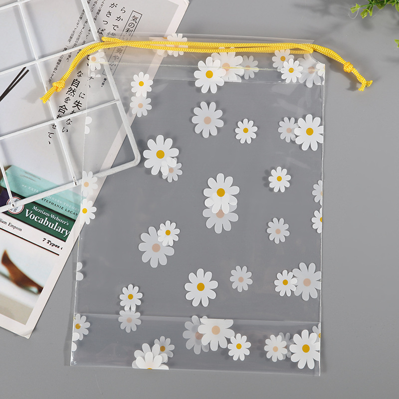 Bolsa con cremallera de ropa Bolsa con cremallera de crisantemo pequeño Bolsa de embalaje de camiseta Bolsa de ropa interior Bolsa de ropa PE esmerilada pequeña bolsa ziplock