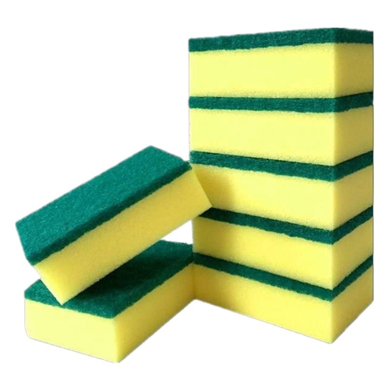 Cocina engrosada para lavar platos esponja esmeril limpieza escurridor almohadilla cepillo de limpieza olla tazón de lavado de tela paño plato trapo H