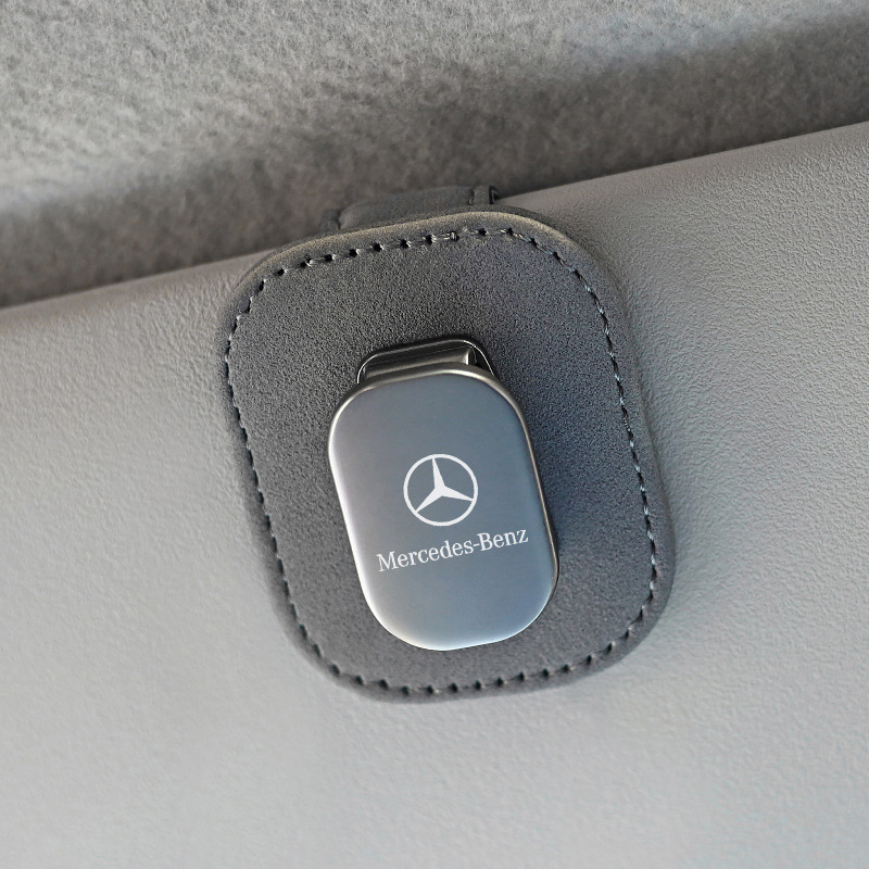 Car suede glasses clip glasses frame car car sun visor sunglasses clip multi-functional creative car accessories