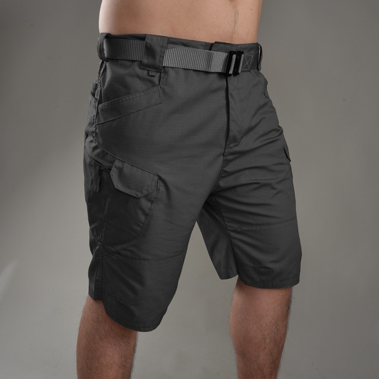 Verano casual ix7 pantalones cortos tácticos resistentes al desgaste de cuadros cortos deportivos resistentes al desgaste