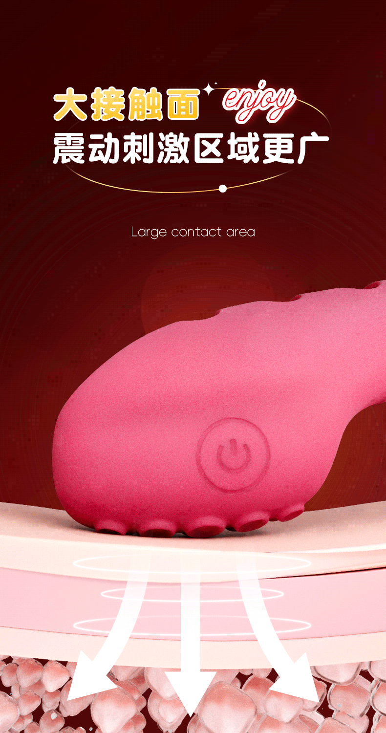 Vibrating Silicone Finger Sleeve, Button-Control Anal Training Massager for Adults — detail image 14