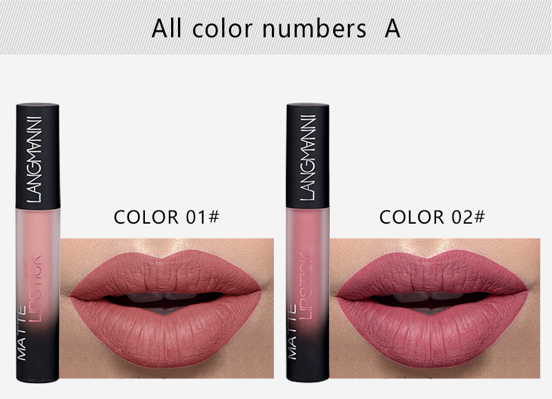 Langmanni Non-stick Cup matte Lip Gloss Set Liquid lipstick undefined