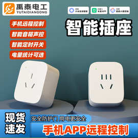 【含税】厂家批发智能插座远程电量定时语音控制 已接入米家APP