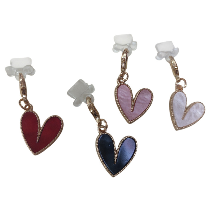 Suitable for Apple Dust Plug Charms, Cute and Fresh Peach Heart Reader Type C/Usb C Dust Plug Port Cover