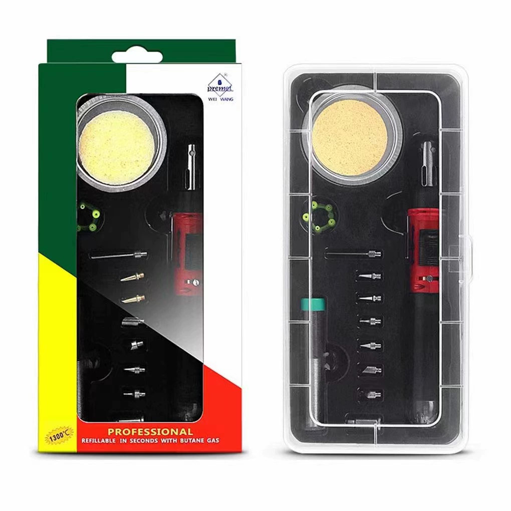 12 -in -1 Gas Bae Iron Set Electronic Fighting Gas Barker Iron Pen Welding Welding Tool