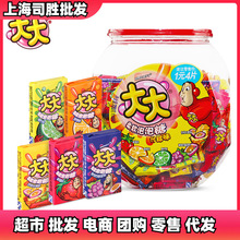 箭牌口香糖大大泡泡糖什锦味637g桶约150片儿童怀旧休闲零食