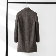 羊毛呢子大衣男士风衣外套帅气中长款韩系大衣2022新款双面呢