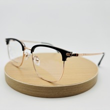 丹阳9559新款tr近视眼镜框男款商务眉毛眼镜架潮款金属平光眼镜