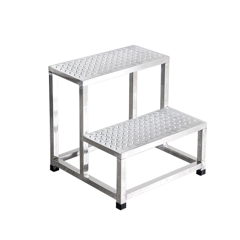 Складская ступенька из нержавеющей стали складская лестница для подъема подвижная платформа Лестница трехступенчатый табурет Бытовая Лестница Двухступенчатая