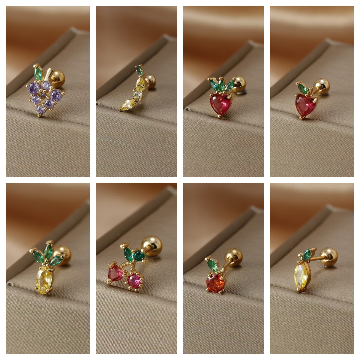 16G labret stud size and finish detail
