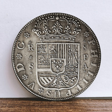 1731西班牙古币银元外国硬币菲利普五世银圆银币仿古做旧钱币