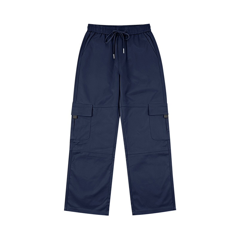 Men's Clothing Men's Casual Trousers Loose Fit Multi Pocket Cargo Pants Patchwork Straight Leg For Formal & Casual_viptrois.com