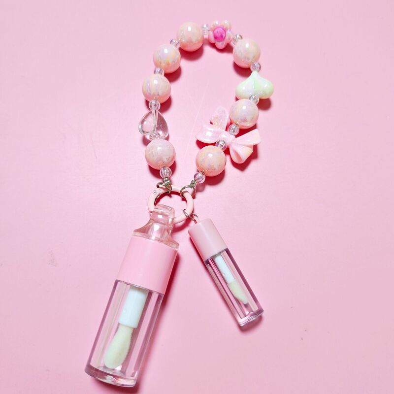 现货创意粉色唇彩管带迷你小唇彩管化妆品DIY包材lip gloss tube|undefined