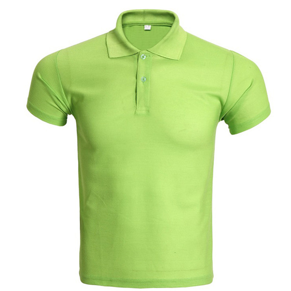 Solid color breathable classic polo for work