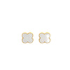 Advanced trend earrings stainless steel, does not fade, high-quality style, four-leaf clover, simple and elegant design, internet celebrity, wholesale